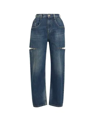 Maison Margiela Slash Slit Barrel-Leg Jeans | Thumbnail 1 Maison Margiela Slash Slit Barrel-Leg Jeans | Thumbnail 1
