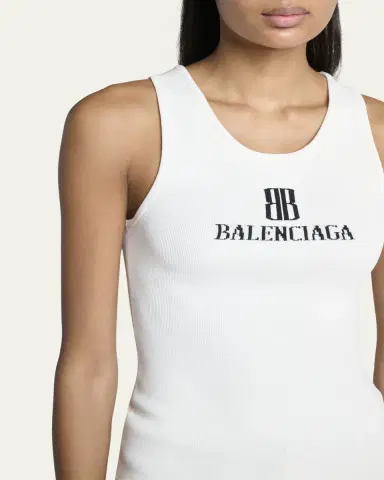 Balenciaga BB Logo Tank Top | Thumbnail 5 Balenciaga BB Logo Tank Top | Thumbnail 5