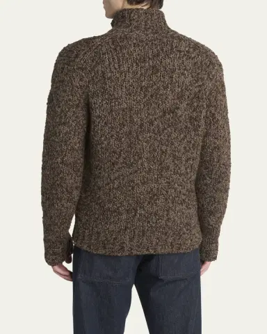 Moncler Men's Wool Knit Full-Zip Sweater | Thumbnail 8 Moncler Men's Wool Knit Full-Zip Sweater | Thumbnail 8