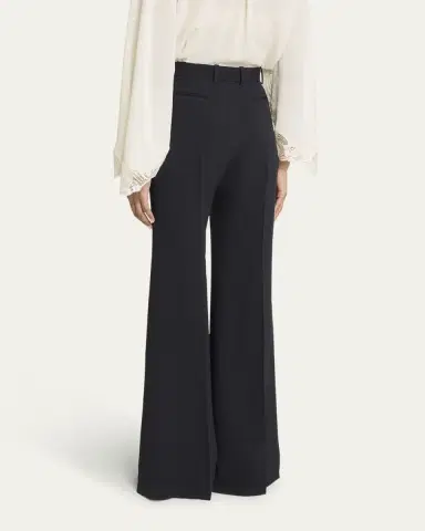 Chloé Soft Crepe Wide-Leg Pants | Thumbnail 3 Chloé Soft Crepe Wide-Leg Pants | Thumbnail 3