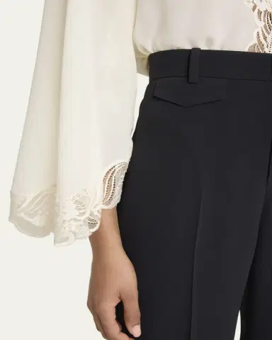 Chloé Soft Crepe Wide-Leg Pants | Thumbnail 5 Chloé Soft Crepe Wide-Leg Pants | Thumbnail 5