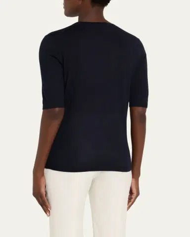 Gabriela Hearst Brunner Knit T-Shirt in Cashmere Silk | Thumbnail 12 Gabriela Hearst Brunner Knit T-Shirt in Cashmere Silk | Thumbnail 12