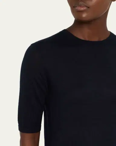 Gabriela Hearst Brunner Knit T-Shirt in Cashmere Silk | Thumbnail 14 Gabriela Hearst Brunner Knit T-Shirt in Cashmere Silk | Thumbnail 14