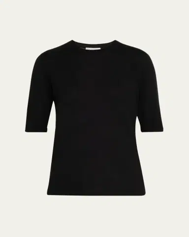 Gabriela Hearst Brunner Knit T-Shirt in Cashmere Silk | Thumbnail 15 Gabriela Hearst Brunner Knit T-Shirt in Cashmere Silk | Thumbnail 15