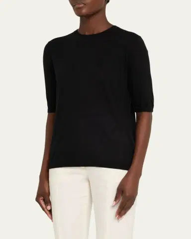Gabriela Hearst Brunner Knit T-Shirt in Cashmere Silk | Thumbnail 18 Gabriela Hearst Brunner Knit T-Shirt in Cashmere Silk | Thumbnail 18