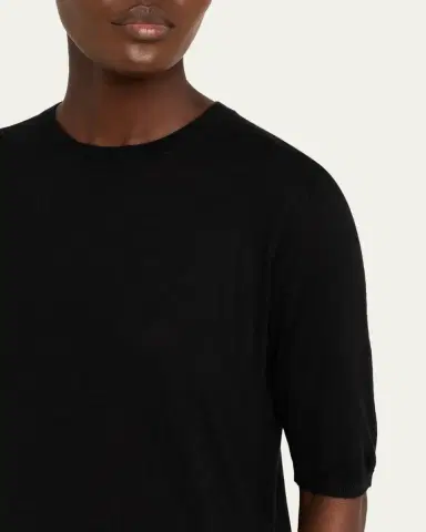 Gabriela Hearst Brunner Knit T-Shirt in Cashmere Silk | Thumbnail 19 Gabriela Hearst Brunner Knit T-Shirt in Cashmere Silk | Thumbnail 19