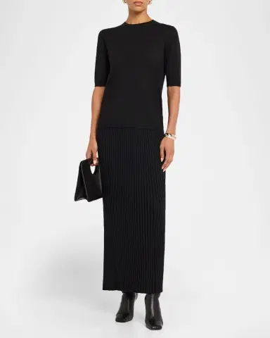 Gabriela Hearst Brunner Knit T-Shirt in Cashmere Silk | Thumbnail 20 Gabriela Hearst Brunner Knit T-Shirt in Cashmere Silk | Thumbnail 20