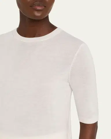 Gabriela Hearst Brunner Knit T-Shirt in Cashmere Silk | Thumbnail 9 Gabriela Hearst Brunner Knit T-Shirt in Cashmere Silk | Thumbnail 9