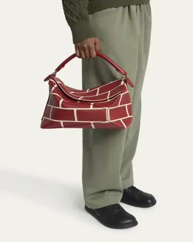 Loewe Men's Large Brick Leather Puzzle Edge Shoulder Bag | Thumbnail 2 Loewe Men's Large Brick Leather Puzzle Edge Shoulder Bag | Thumbnail 2
