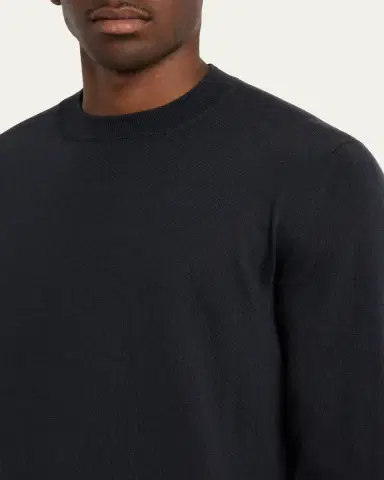 Iris Von Arnim Men's Cashmere Slim Knit Crewneck Sweater | Thumbnail 5 Iris Von Arnim Men's Cashmere Slim Knit Crewneck Sweater | Thumbnail 5