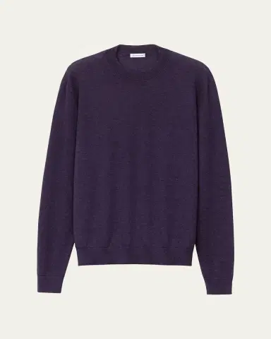 Iris Von Arnim Men's Cashmere Slim Knit Crewneck Sweater | Thumbnail 6 Iris Von Arnim Men's Cashmere Slim Knit Crewneck Sweater | Thumbnail 6