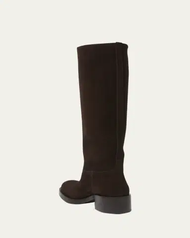 Prada Suede Knee-High Boots | Thumbnail 2 Prada Suede Knee-High Boots | Thumbnail 2