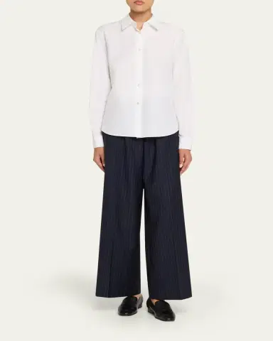 OFFICINE GÉNÉRALE Elia Pinstripe Italian Wool Pants | Thumbnail 2 OFFICINE GÉNÉRALE Elia Pinstripe Italian Wool Pants | Thumbnail 2