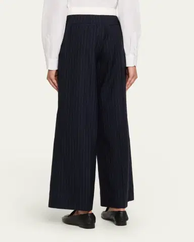 OFFICINE GÉNÉRALE Elia Pinstripe Italian Wool Pants | Thumbnail 4 OFFICINE GÉNÉRALE Elia Pinstripe Italian Wool Pants | Thumbnail 4