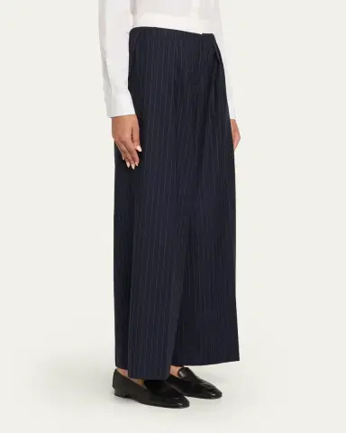 OFFICINE GÉNÉRALE Elia Pinstripe Italian Wool Pants | Thumbnail 5 OFFICINE GÉNÉRALE Elia Pinstripe Italian Wool Pants | Thumbnail 5