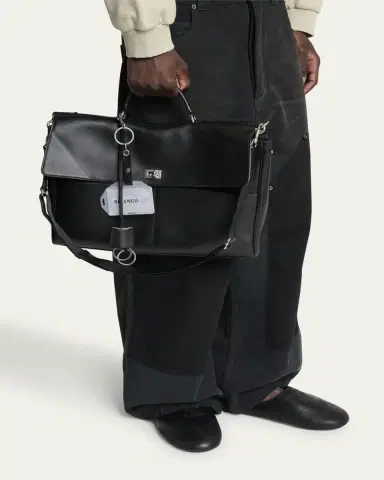 Balenciaga Men's Rodeo Calfskin Portfolio Bag | Thumbnail 2 Balenciaga Men's Rodeo Calfskin Portfolio Bag | Thumbnail 2