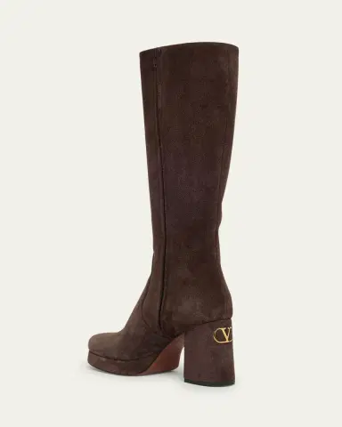 Valentino Garavani Fawcette Suede Knee Boots | Thumbnail 5 Valentino Garavani Fawcette Suede Knee Boots | Thumbnail 5