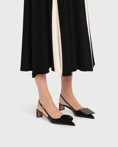 Jacquemus Les Slingbacks Croc-Embossed Leather Pumps | Thumbnail 5 Jacquemus Les Slingbacks Croc-Embossed Leather Pumps | Thumbnail 5