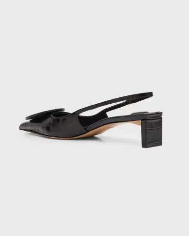 Jacquemus Les Slingbacks Croc-Embossed Leather Pumps | Thumbnail 6 Jacquemus Les Slingbacks Croc-Embossed Leather Pumps | Thumbnail 6