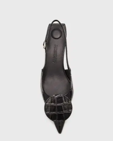 Jacquemus Les Slingbacks Croc-Embossed Leather Pumps | Thumbnail 7 Jacquemus Les Slingbacks Croc-Embossed Leather Pumps | Thumbnail 7