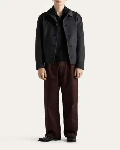 Prada Men's Technical Cotton Full-Zip Jacket | Thumbnail 2 Prada Men's Technical Cotton Full-Zip Jacket | Thumbnail 2