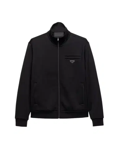 Prada Men's Technical Cotton Full-Zip Jacket | Thumbnail 1 Prada Men's Technical Cotton Full-Zip Jacket | Thumbnail 1