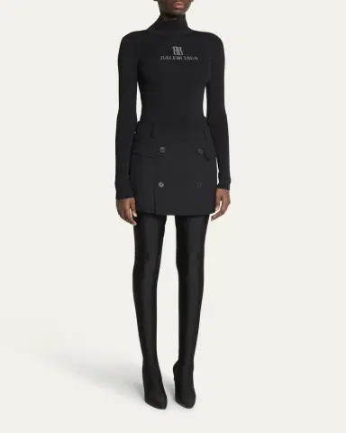 Balenciaga Double-Breasted Tailored Mini Skirt | Thumbnail 2 Balenciaga Double-Breasted Tailored Mini Skirt | Thumbnail 2