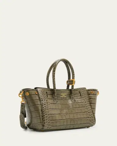 Balenciaga Bel Air Mini Croc-Embossed Leather Top-Handle Bag | Thumbnail 8 Balenciaga Bel Air Mini Croc-Embossed Leather Top-Handle Bag | Thumbnail 8
