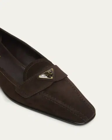 Prada Suede Pointed-Toe Loafers | Thumbnail 3 Prada Suede Pointed-Toe Loafers | Thumbnail 3