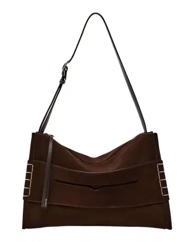 JW Anderson Calfskin Suede Loafer Messenger Bag | Thumbnail 1 JW Anderson Calfskin Suede Loafer Messenger Bag | Thumbnail 1