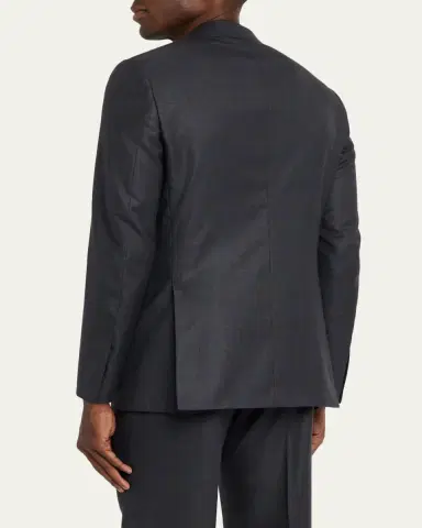 Brioni Men's Wool and Silk Tonal Check Two-Piece Suit | Thumbnail 3 Brioni Men's Wool and Silk Tonal Check Two-Piece Suit | Thumbnail 3