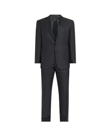 Brioni Men's Wool and Silk Tonal Check Two-Piece Suit | Thumbnail 1 Brioni Men's Wool and Silk Tonal Check Two-Piece Suit | Thumbnail 1
