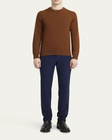 Brioni Men's Cashmere and Silk Knit Crewneck Sweater | Thumbnail 2 Brioni Men's Cashmere and Silk Knit Crewneck Sweater | Thumbnail 2