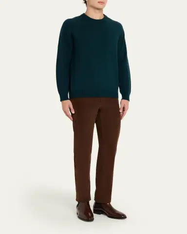 Brioni Men's Cashmere and Silk Knit Crewneck Sweater | Thumbnail 6 Brioni Men's Cashmere and Silk Knit Crewneck Sweater | Thumbnail 6