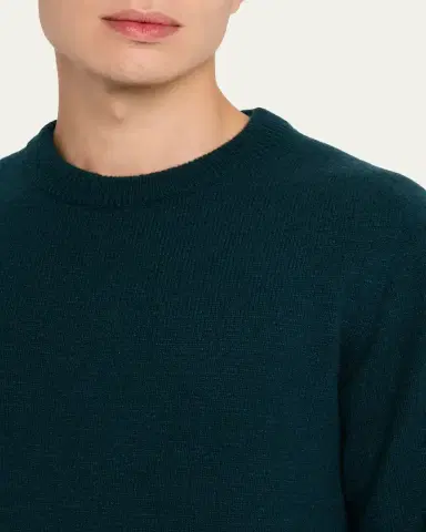 Brioni Men's Cashmere and Silk Knit Crewneck Sweater | Thumbnail 9 Brioni Men's Cashmere and Silk Knit Crewneck Sweater | Thumbnail 9