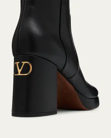 Valentino Garavani 90mm Fawcette Platform Leather Knee-High Boots | Thumbnail 5 Valentino Garavani 90mm Fawcette Platform Leather Knee-High Boots | Thumbnail 5