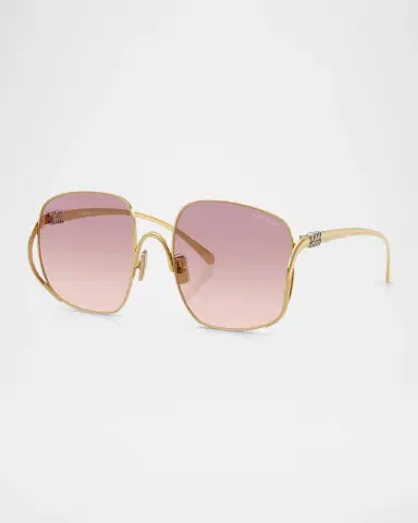 Miu Miu MU A57S Metal Square Sunglasses | Thumbnail 2 Miu Miu MU A57S Metal Square Sunglasses | Thumbnail 2