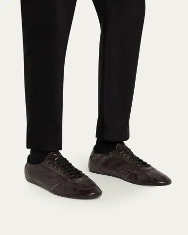 Prada Men's Collapse Leather Sneakers | Thumbnail 2 Prada Men's Collapse Leather Sneakers | Thumbnail 2