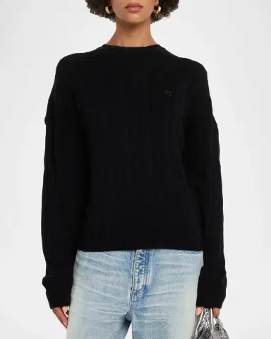 Balenciaga Cable-Knit Crewneck Sweater | Thumbnail 4 Balenciaga Cable-Knit Crewneck Sweater | Thumbnail 4