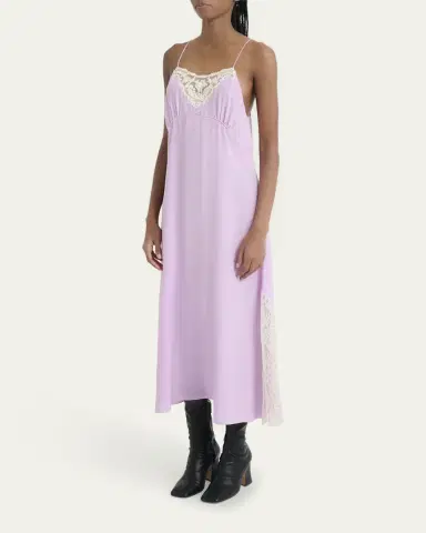 Chloé Lace-Trim Silk Midi Slip Dress | Thumbnail 8 Chloé Lace-Trim Silk Midi Slip Dress | Thumbnail 8
