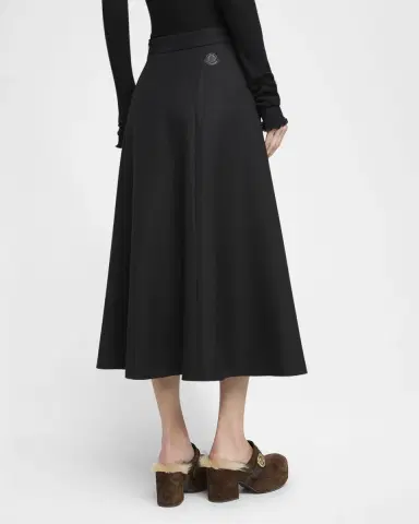 Moncler Circle-Cut Wool Midi Skirt | Thumbnail 2 Moncler Circle-Cut Wool Midi Skirt | Thumbnail 2