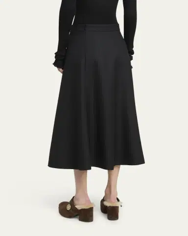 Moncler Circle-Cut Wool Midi Skirt | Thumbnail 7 Moncler Circle-Cut Wool Midi Skirt | Thumbnail 7