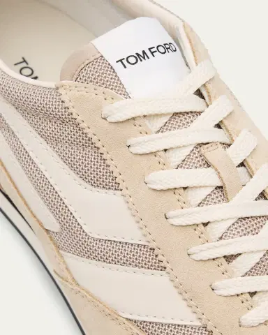 TOM FORD Men's Mick Tech Fabric and Suede Sneakers | Thumbnail 9 TOM FORD Men's Mick Tech Fabric and Suede Sneakers | Thumbnail 9