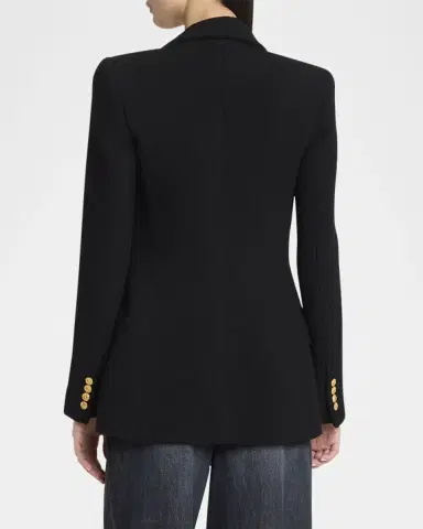 Chloé Cascade-Lapel Double-Breasted Boucle Jacket | Thumbnail 2 Chloé Cascade-Lapel Double-Breasted Boucle Jacket | Thumbnail 2