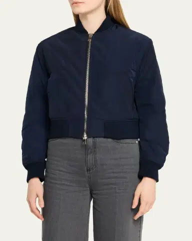 OFFICINE GÉNÉRALE Florine Bomber Jacket | Thumbnail 4 OFFICINE GÉNÉRALE Florine Bomber Jacket | Thumbnail 4