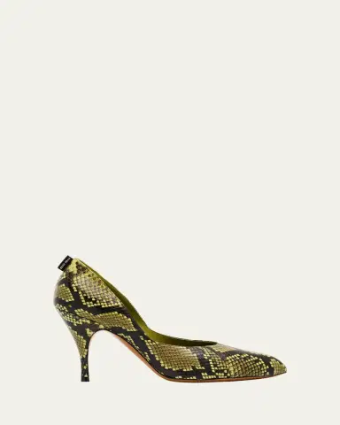 Miu Miu Python-Printed Leather Pumps | Thumbnail 14 Miu Miu Python-Printed Leather Pumps | Thumbnail 14
