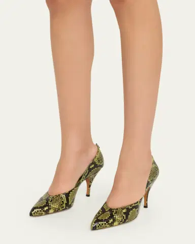 Miu Miu Python-Printed Leather Pumps | Thumbnail 15 Miu Miu Python-Printed Leather Pumps | Thumbnail 15