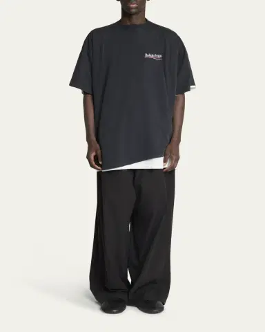 Balenciaga Men's Double-Layer T-Shirt | Thumbnail 2 Balenciaga Men's Double-Layer T-Shirt | Thumbnail 2
