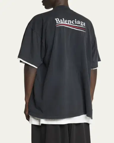 Balenciaga Men's Double-Layer T-Shirt | Thumbnail 3 Balenciaga Men's Double-Layer T-Shirt | Thumbnail 3