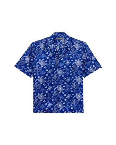 Vilebrequin Men's Silk X-Ray Turtles Bowling Shirt | Thumbnail 1 Vilebrequin Men's Silk X-Ray Turtles Bowling Shirt | Thumbnail 1